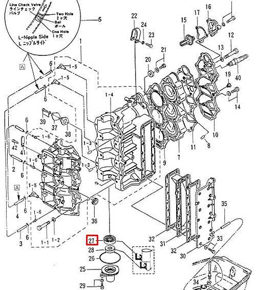  Tohatsu 40-50 (334-00122-1; 26-8537077) (25x40x8) (PREMARINE) 