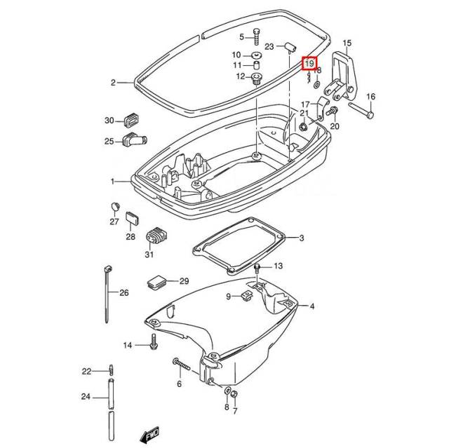    SUZUKI DT9.9-40 DF9.9-70 09385-04003 (KACAWA) 