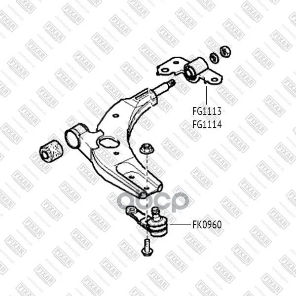 ����������� �����. ������ ����.! Kia Carens/Shuma 96 Fixar ���. FG1113 FG1113 �� �����