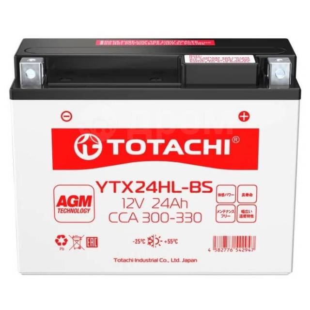   TOTACHI MOTO YTX24HL-BS 24 / R AGM 