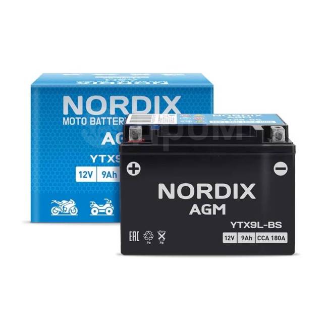    Nordix AGM YTX9L-BS, 9, CCA 180,  