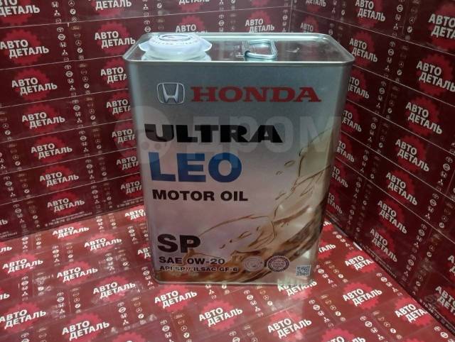 Масло моторное Honda Ultra LEO 0W-20 SP GF-6 (металл. канистра) 4л, 4 ...