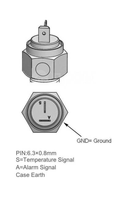    40-120 .,  98 .,  3/8\"-18NPT, Marine Rocket WTSA003MR 