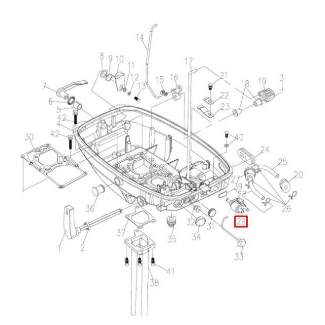   Yamaha 4-90, F4-70 (  ()) (15F-01.07.01.00; 15A-303001)(YUELANG) 