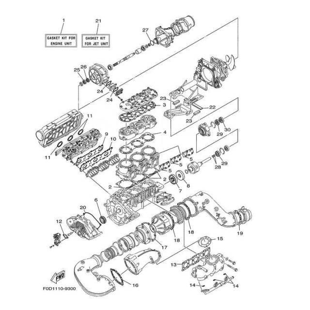    Yamaha GP1200 66V-W0001-00 (NE) 