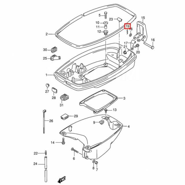    SUZUKI DT9.9-40 DF9.9-70 09385-04003 (KACAWA) 09385-04003-TW 