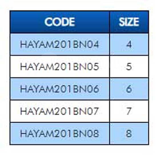     201 Black Nickel 8, 2  Hayabusa HAYAM201BN08 