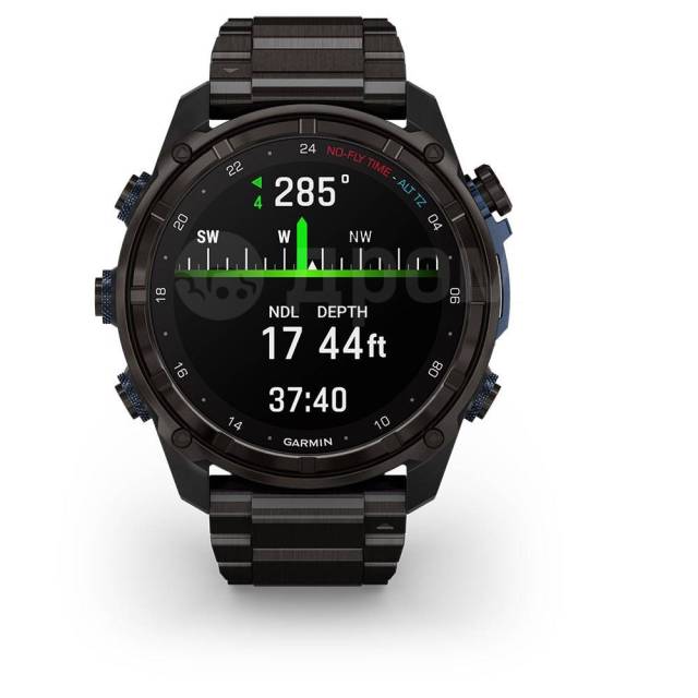    Carbon Gray DLC Titanium / Titanium Garmin 010-02752-14 Descent Mk3i 