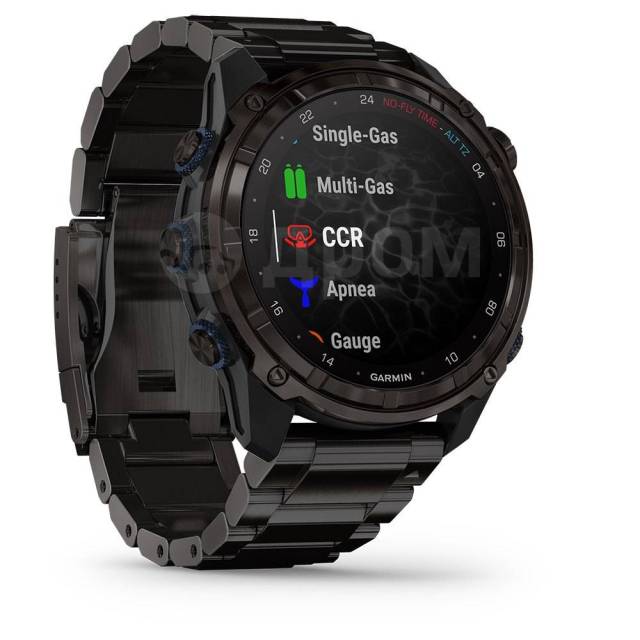    Carbon Gray DLC Titanium / Titanium Garmin 010-02752-14 Descent Mk3i 