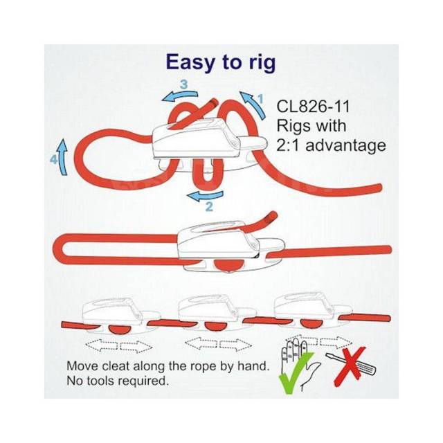     Clamcleat CL826-11AN Aero 731638   4-6    