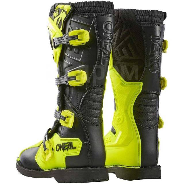  Black Neon Yellow O'Neal Rider Pro 2 Cross Enduro Motorcycle 