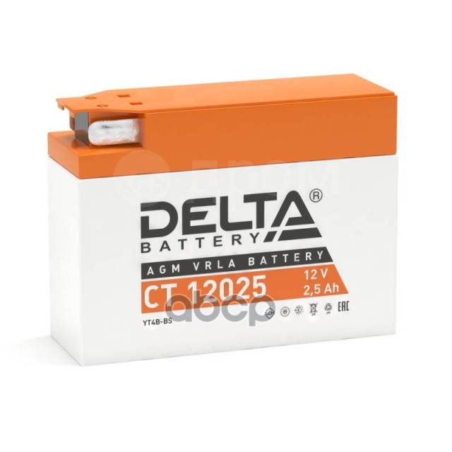  Delta Battery Agm 2 /  R+ 114X39x87  En 40  DELTA battery . CT 12025 