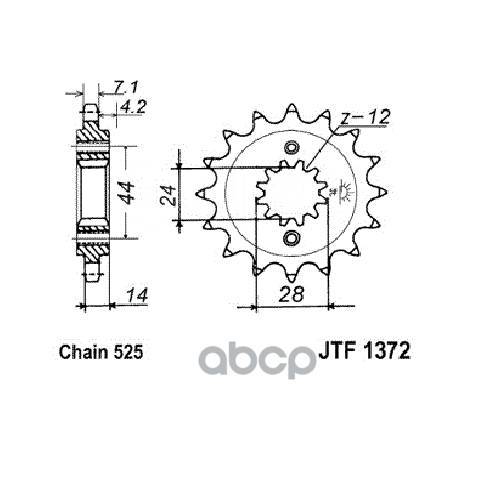   Jt Jtf1372.17 JT Sprockets . JTF1372.17 