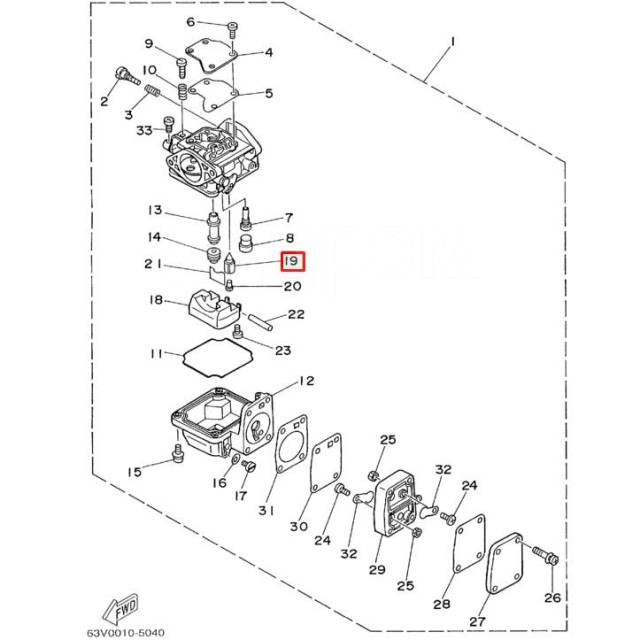     Yamaha 3, 6-15, F9.9-40 (F9.9E-01.06.01.07) (PREMARINE) 