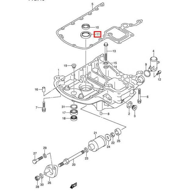    Suzuki DF90-350A (09283-32044) (32x47x6) (Suzuki) 