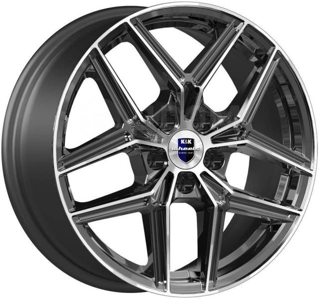 Диск K&K Юнион 7x17 5x108 ET 50 Dia 63.4 (алмаз черный)