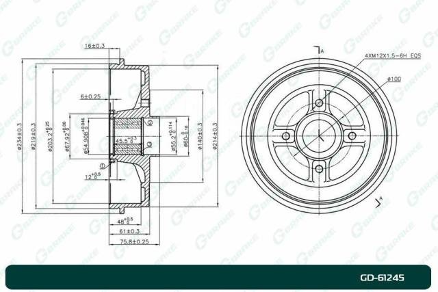   G-brake GD-61245     ABS 