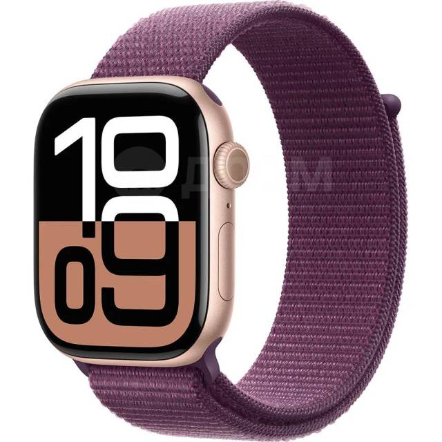  Rose Gold Aluminium / Plum Apple MWXC3QL/A Watch Series 10 GPS + Cellular 42mm Sport Loop 