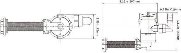   12 , 350 GPH (1324,8 /), SeaFlo SFBP1G35005 