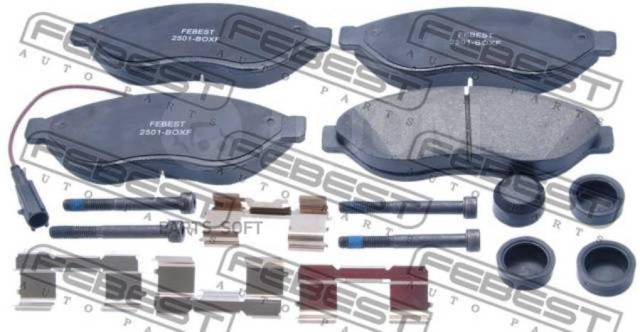 Купить Колодки тормозные передние комплект (с болтами, с датчиком ...