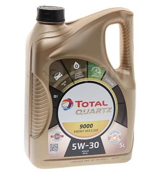 Моторное масло total quartz 9000 energy HKS G-310, 5л, синтетическое, 5 ...