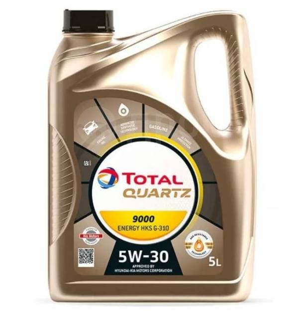 Моторное масло total quartz 9000 energy HKS G-310, 5л, синтетическое, 5 ...