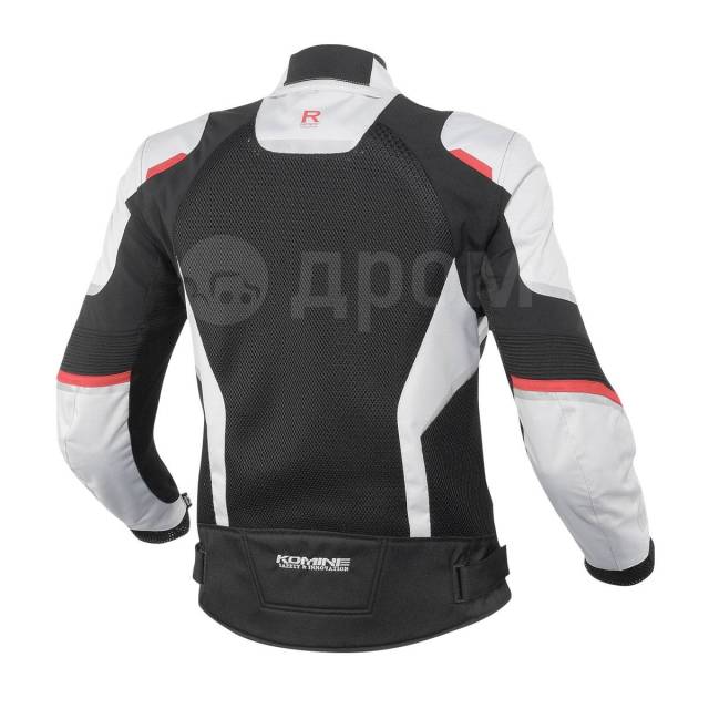  Komine JK-143 R-SPEC Mesh Jacket 2XL, LightGrey/Black 