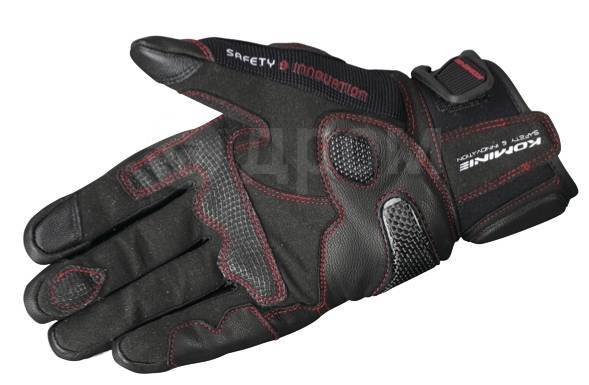  Komine GK-193 Protect Leather M-Gloves-GUREN 3XL, Black 