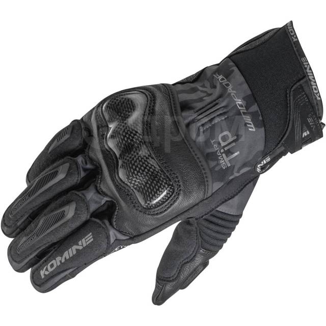  Komine GK-821 Carbon Protect Windproof Gloves XL, Camo/Black 