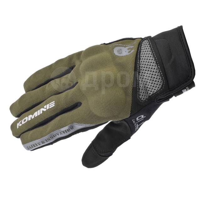  Komine GK-163 3D Protect Mesh Gloves L, Yellow 