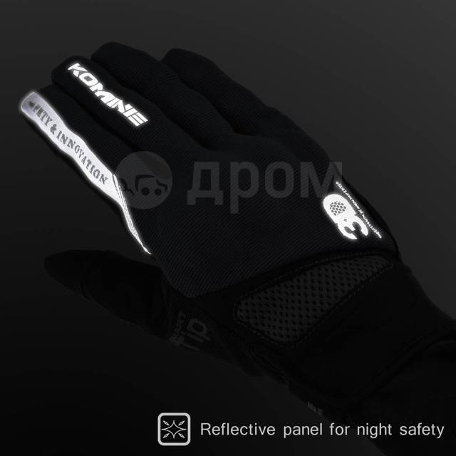  Komine GK-163 3D Protect Mesh Gloves S, Black 