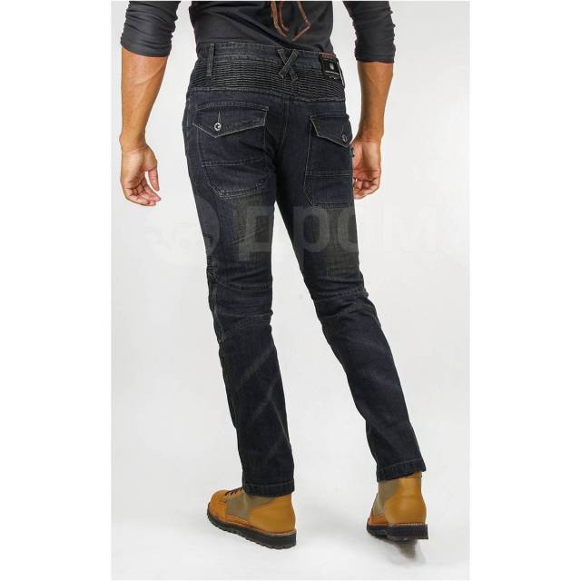  Komine PK-718 II Super Fit Kevlar Jeans WL, Deep Indigo 