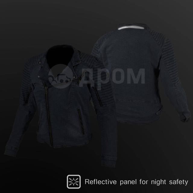  Komine JK-154 Protect Denim Double jacket XL, Deep Indigo 