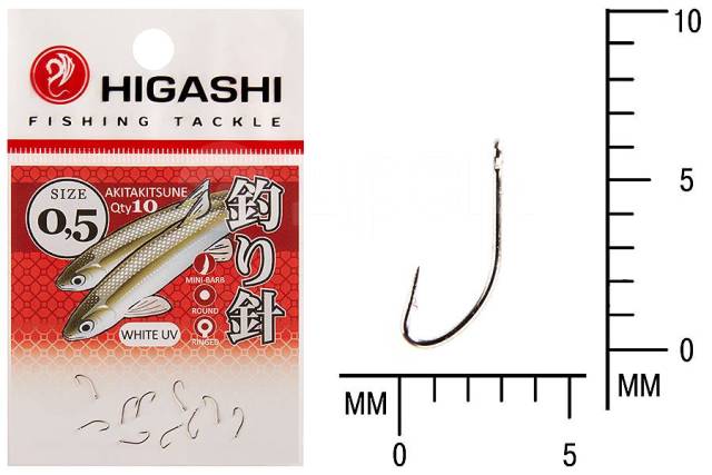  HIGASHI Akitakitsune ringed 0,5 White UV 