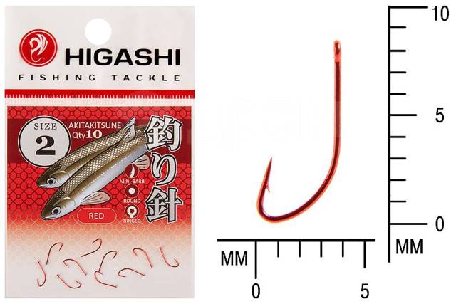  HIGASHI Akitakitsune ringed 2 Red 