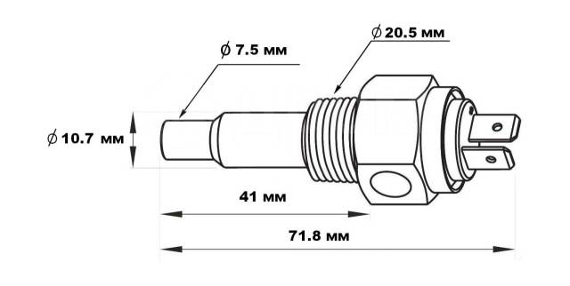    40-120 .,  98 .,  1/2\"-14NPT, Marine Rocket WTSA002MR 