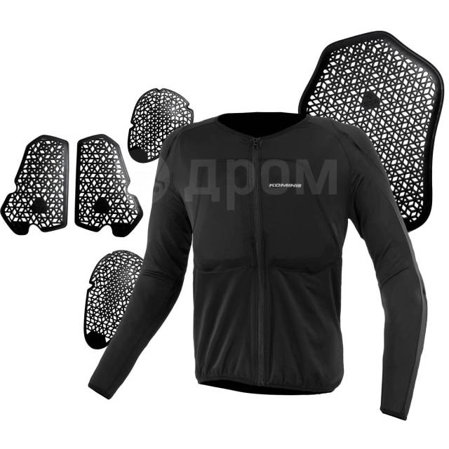  Komine SK-851 ENIGMA Light CE Inner Body Armor 3XL, Black 