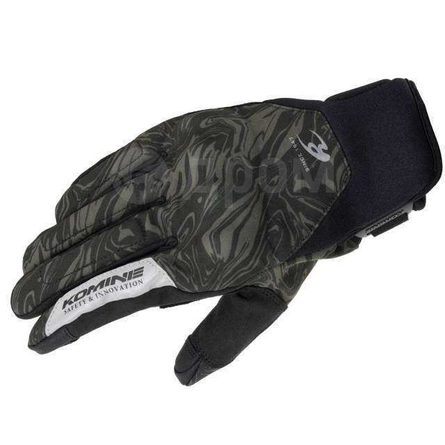  Komine GK-842 Protect Windproof Gloves HG 2XL, Camo/Black 