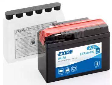 ! +  2.3Ah 35A 115/50/85 moto AGM .    EXIDE ETR4ABS 