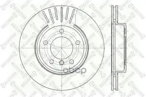 Диск Тормозной Передний! Bmw E46 3 2.5-2.0D M42/M47/M52/M54 98> Stellox арт. 60201540VSX 6020-1540V-Sx