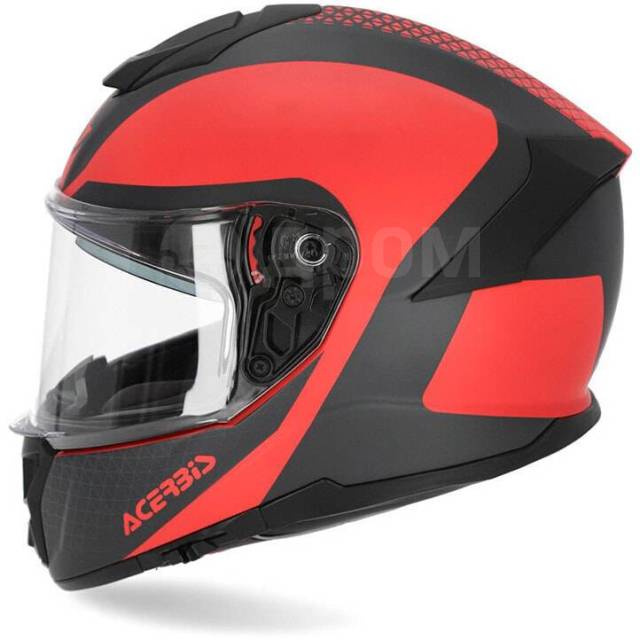  In Matt Black Red Fiber Acerbis Krapon Integral Motorcycle 