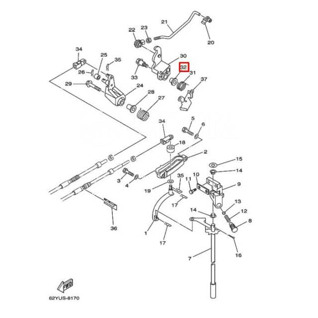     Yamaha 9,9-90; F40-50 (90386-10009) 