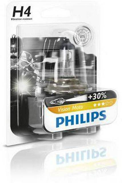  12V H4 60/55W P43t +30%  (1.) Vision Moto PHILIPS [ALI162652] 