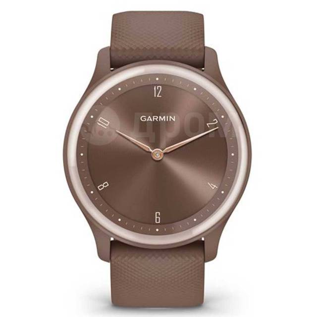   Brown / White Gold Garmin 010-02566-02 Vivomove Sport 