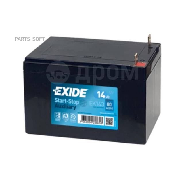   EXIDE Start-Stop Auxiliary [12V 14Ah 80A B0] EXIDE EK143 