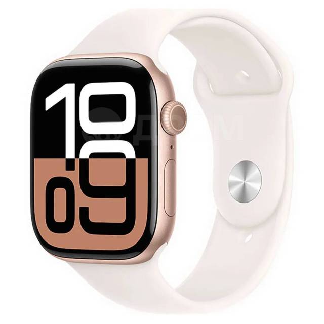  Rose Gold Aluminium / Light Blush S-M Apple MWY63QL/A Watch Series 10 GPS + Cellular 46mm Sport Band 