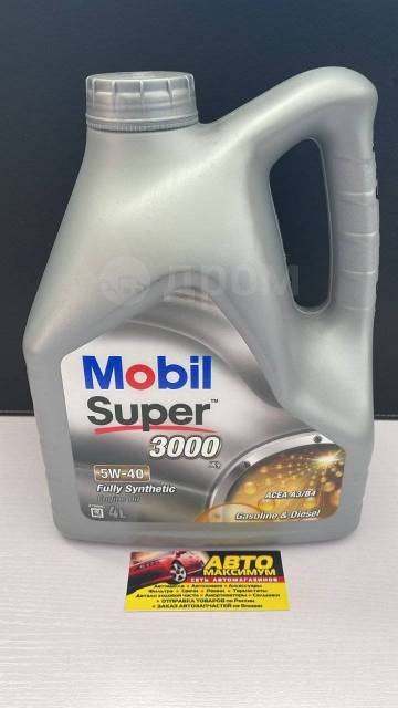 Масло Моторное Mobil Super 3000 5W-40 4л SN SN CF B3 B4 A3 в Находке ...