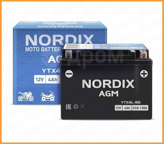    AGM 4 , CCA 130A, 1136986 (110) NORDIX / YTX4LBSNDX //  500     // 