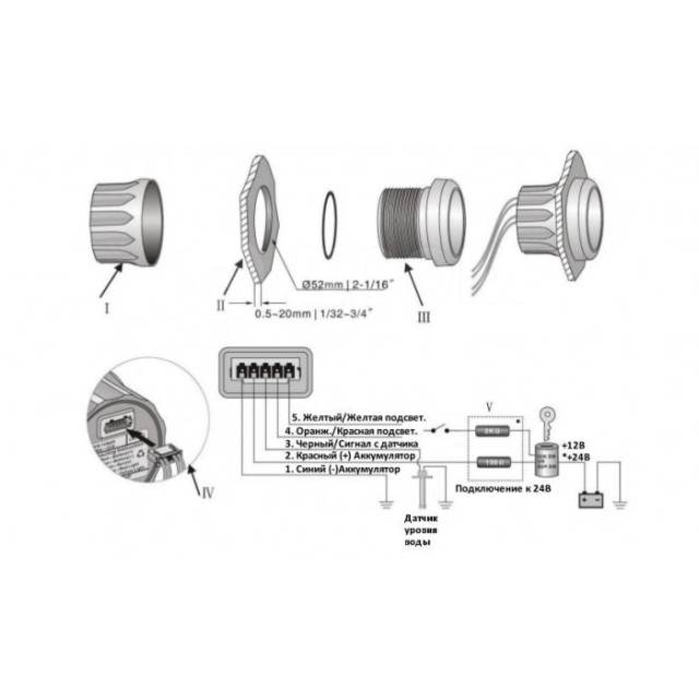    KUS WS KY11100 ?52 12/24 IP67 0-190 E-1/2-F / 