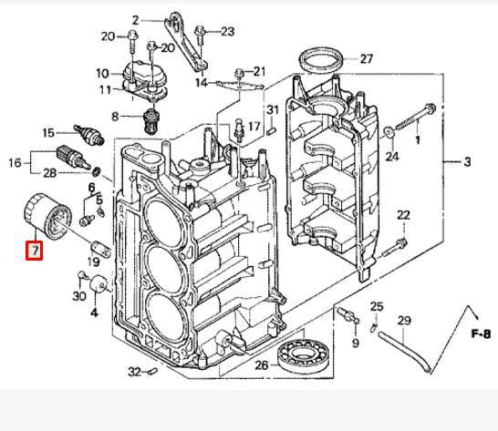   15400-PFB-014 ( 3FV-13440) HONDA 